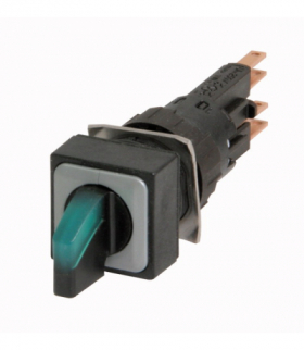 Q18LWK3R1-GN - Przełącznik podświetlany, 3 położenia, zielony, bez samopowrotu Eaton 072330