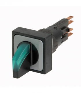 Q25LWK3R2-GN/WB - Przełącznik podświetlany, 3 położenia, zielony, bez samopowrotu, +żarówka 24V Eaton 072357