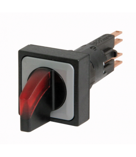 Q25LWK3-RT - Przełącznik podświetlany, 3 położenia, czerwona, Z samopowrotem Eaton 072359