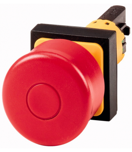 Q25PV - Przycisk zatrzymania/wyłączenia awaryjnego, RMQ16, kształt grzybka, 28 mm, Bez podświetlenia, Odblokowanie poprzez pocią