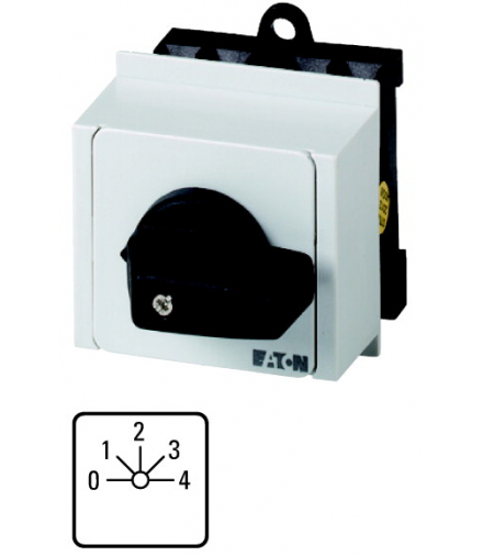 T0-2-8242/IVS - Łącznik zakresowy, 1b, Ie 12A, TC 0-4, 45°, bez samopowrotu, 45x45mm, REG Eaton 074446