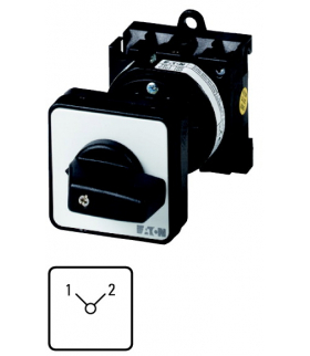 T0-2-8221/Z - Przełącznik, 2b, Ie 12A, TC 1-2, 90°, bez samopowrotu, 48x48mm, montaż pośredni Eaton 074450