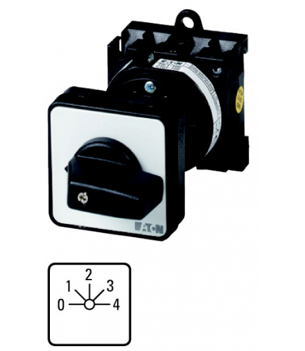 T0-2-8242/Z - Łącznik zakresowy, 1b, Ie 12A, TC 0-4, 45°, bez samopowrotu, 48x48mm, montaż pośredni Eaton 076819