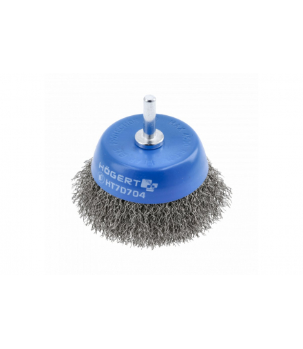 Szczotka czołowa z trzpieniem 75 mm Hogert HT7D704