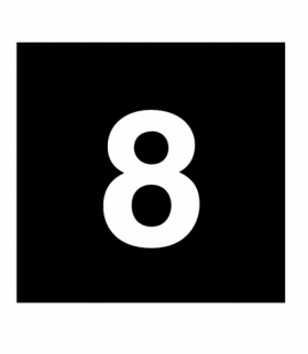 88TQ18 - Wkładka przycisku, czarny, 8 Eaton 089165