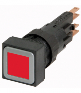 Q18LT-RT - Przycisk podświetlony, czerwona, Z samopowrotem Eaton 089776