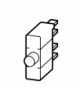 E01 - Element stykowy, 1ZR, mocowanie do płyty czołowej, podłączenia na śrubę Eaton 090401