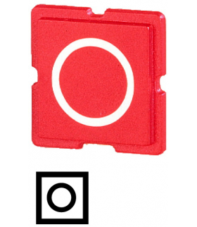 10TQ25 - Wkładka przycisku, czerwona Eaton 091536