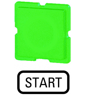 111TQ25 - Wkładka przycisku, zielony, START Eaton 093399