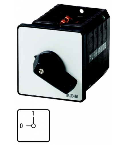 T5B-1-102/E-RT - Rozłącznik ZAŁ-WYŁ, T5B, 63 A, montaż, 1 Zespół montażowy/zespoły montażowe, 2-biegunowe, Funkcja WYŁĄCZNIKA AW