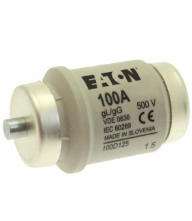 FUSE-D4 100A T GL/GG 500VAC - Wkładka bezpiecznikowa, Niskie napięcie, 100 A, AC 500 V, 50 kA, D4, gL/gG, IEC, opóźnienie czasow