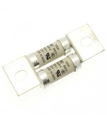 100AMP 690V AC SEMI FUSE - Wkładka bezpiecznikowa, Wysoka prędkość, 100 A, AC 690 V, DC 500 V, 200 kA, BS88, 37 x 94 mm, aR, BS 
