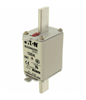 NH FUSE 100AMP 690V gG SIZE 1 - Wkładka bezpiecznikowa, Niskie napięcie, 100 A, AC 690 V, 120 kA, NH1, gL/gG, IEC, sygnalizator 
