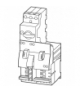 MSC-R-12-M17(230V50HZ) - Starter nawrotny, 3b, 5.5kW/400V/AC3, 100kA Eaton 101050