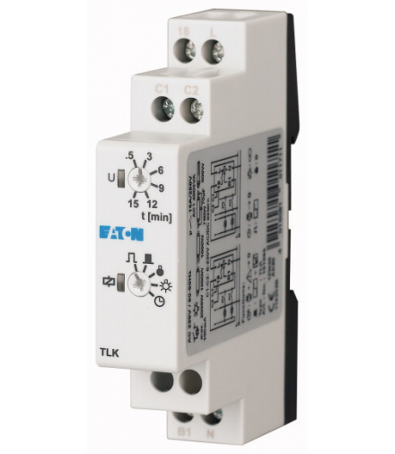 TLK - Przekaźnik czasowy, samoczynny wyłącznik schodowy, przekaźnik impulsowy (6 funkc.) Eaton 101066