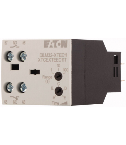 DILM32-XTEE11(RAC130) - Moduł czasowy, 100-130VAC, 0.1-100s, O opóźnionym zadziałaniu Eaton 101441