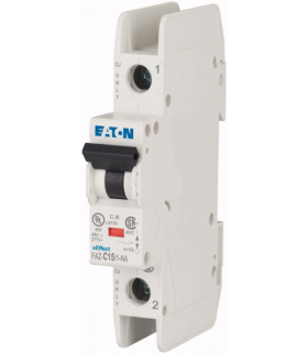 FAZ-C15/1-NA - Przełącznik LS, 15A, 1b, C-Char, AC Eaton 102089