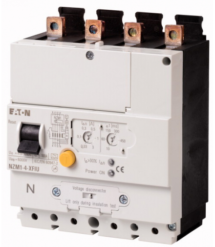 NZM1-4-XFIU - Wyzwalacz ziemnozwarciowy, 0.03-3A, 4b, dół Eaton 104614