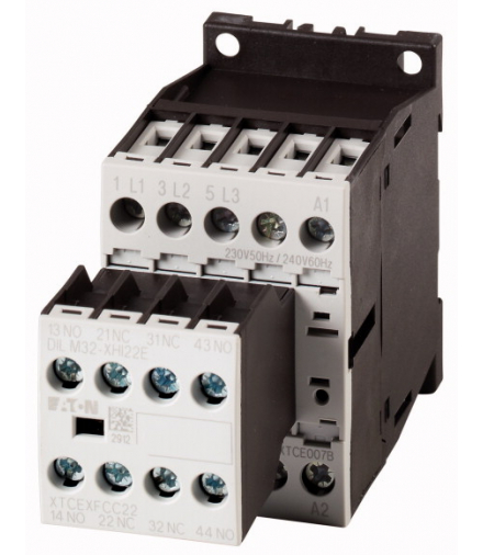 DILM9-22(230V50HZ,240V60HZ) - Stycznik mocy, 3b+2zz+2zr, 4kW/400V/AC3 Eaton 106361