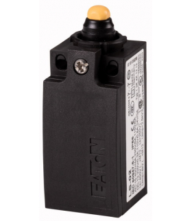 LS-S02-SW - Łącznik krańcowy, Popychacz kształtowy, Aparat podstawowy, z możliwością rozbudowy, 2 R, zaciski śrubowe, czarny, Tw