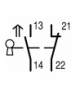 LS4/S11-1/I/ZB - Łącznik krańcowy bezpieczeństwa, wąskie, 1zz+1zr, tworzywo sztuczne, + element uruchamiający ZB Eaton 106857