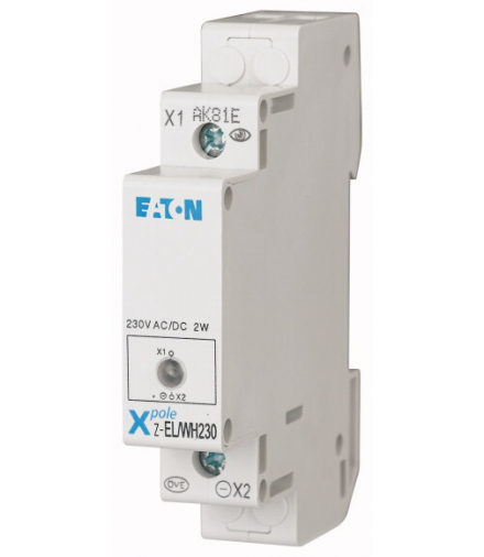 Z-EL/WH230 - Pojedyncza lampka, 230AC/DC, biała Eaton 107494