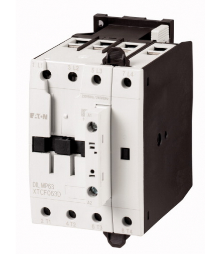 DILMP63(24V50/60HZ) - Stycznik mocy, 4-biegunowe, Praca AC: 63 A, 24 V 50/60 Hz, Zaciski śrubowe Eaton 109857
