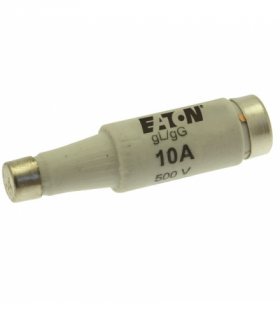 FUSE 10A DI/E16 GR 500VAC - Wkładka bezpiecznikowa, Niskie napięcie, 10 A, AC 500 V, 50 kA, D1, 13.2 x 6 mm, gR, IEC, ultra szyb
