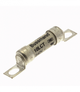 10AMP 240V AC BS88 FUSE - Wkładka bezpiecznikowa, Wysoka prędkość, 10 A, AC 240 V, DC 150 V, 200 kA, BS88, 9 x 47 mm, aR, BS Eat