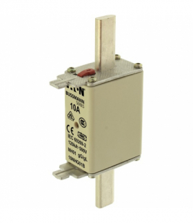 NH FUSE 10A 500V GG/GL SIZE 01 - Wkładka bezpiecznikowa, Niskie napięcie, 10 A, AC 500 V, 120 kA, NH01, gL/gG, IEC, sygnalizator