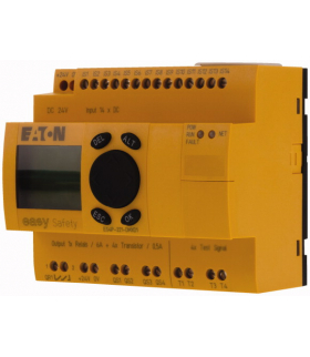 ES4P-221-DMXD1 - Przekaźnik bezpieczeństwa, 24VDC, 14WEC, 4WYC-Trans, 1WYC-przekaźnik, wyświetlacz, easyNet Eaton 111017