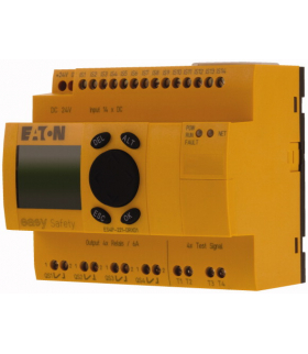 ES4P-221-DRXD1 - Przekaźnik bezpieczeństwa, 24VDC, 14WEC, 4WYC-przekaźnik, wyświetlacz, easyNet Eaton 111019