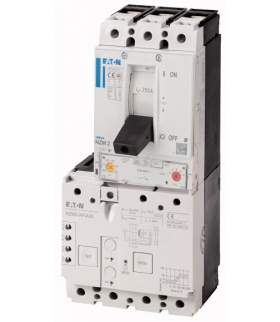 NZMH2-A250-FIA30 - Łącznik mocy, 3b, 250A, +Ochrona przed prądem uszkodzeniowym, 30mA, uniwersalny Eaton 112629