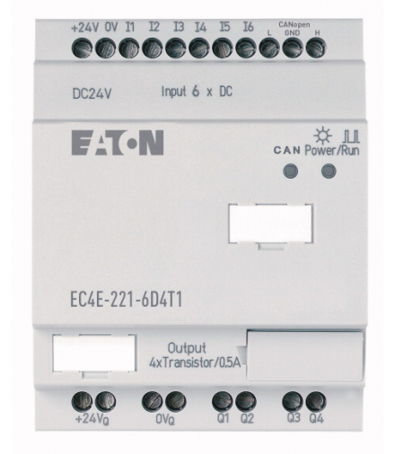 EC4E-221-6D4T1 - Rozszerzenie I/O, CANopen, 24VDC, 6WEC, 4WYC(T) Eaton 114297