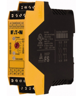 ESR5-NV3-30 - Przekaźnik bezpieczeństwa ZATRZYMANIA AWARYJNEGO/drzwi ochron./bramki świetlnej,24VDC,4 ścieżek udostępniania (2op