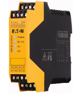 ESR5-NO-31-230VAC - Przekaźnik bezpieczeństwa ZATRZYMANIA AWARYJNEGO/drzwi ochronnych, 230VAC, 3 ścieżek udostępniania Eaton 119
