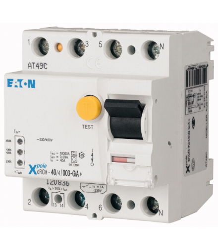 dRCM-63/4/03-U+ - Cyfrowy przełącznik FI, 63A, 4b, 300mA, typ U Eaton 120847