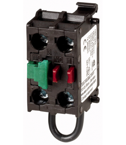 M22-KC01SMC10 - Samomonitorujące elementy stykowe, Zaciski śrubowe, Mocowanie podłogowe, 1 zestyk zwierny, 1 R, 24 V 3 A Eaton 1