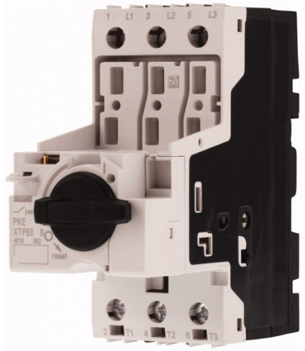 PKE32 - Wyłącznik ochronny różnicowy, Aparat podstawowy z pokrętłem standardowym, 32 A, bez wyzwalacza przeciążeniowego, Zaciski