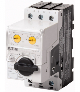 PKE12/XTU-4 - Wyłącznik silnikowy, Kompletne urządzenie z pokrętłem standardowym, Elektroniczny, 1 - 4 A, z wyzwalaczem przeciąż