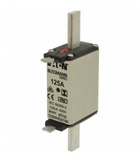 NH FUSE 125A 500V GL/GG SIZE 01 - Wkładka bezpiecznikowa, Niskie napięcie, 125 A, AC 500 V, 120 kA, NH01, gL/gG, IEC, sygnalizat