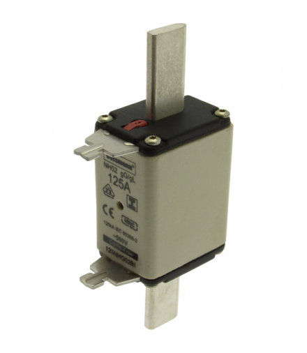 NH FUSE 125A 500V GL/GG SIZE 02 - Wkładka bezpiecznikowa, Niskie napięcie, 125 A, AC 500 V, 120 kA, NH02, gL/gG, IEC, sygnalizat