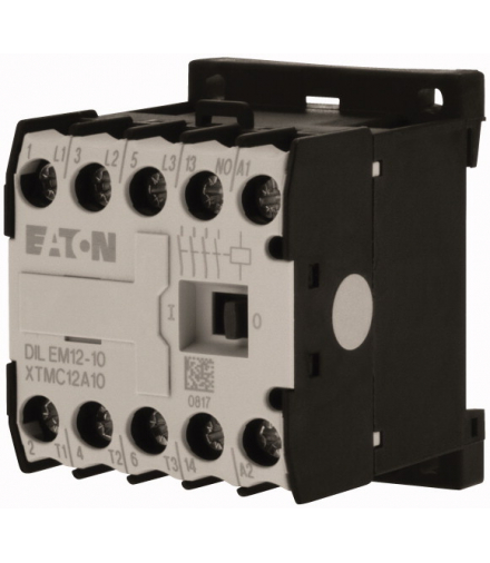 DILEM12-10(230V50/60HZ) - Stycznik mocy, 3b+1ZZ, 5.5kW/400V/AC3 Eaton 127082