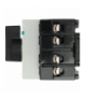 DCM-63/4 - Rozłącznik izolacyjny, DCM, 63 A, 4-biegunowe, z czarnym uchwytem obrotowym i osią napędową, przyłącze pionowe Eaton 
