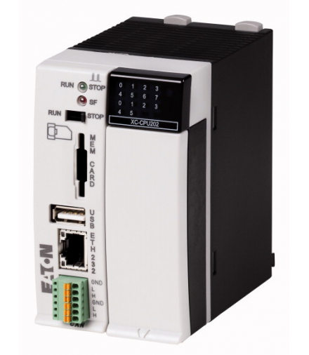 XC-CPU202-EC4M-8DI-6DO-XV - Modułowy sterownik PLC, 24VDC, 8WEC, 6WYC, ethernet, RS232, CAN, 4MB, serwer WWW Eaton 134238