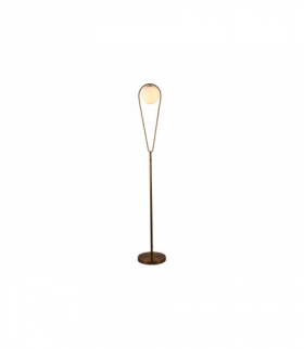 Lampa podłogowa CIKLOP F,9737,AC220-240V,50/60Hz,1*E27, IP20,ŚR. 25 CM,pojedyncza,złota GTV LP-CIKLOP-F-40-DEC