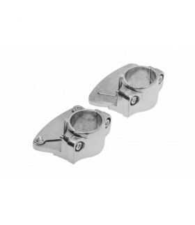 Złączka do szkła jednostronna z mocowaniem do rury o25 chrom GTV MR-WP-15-KPL
