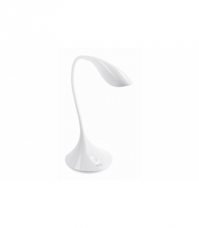 Lampka biurkowa Halley 8 W, 500 lm.AC220-240V,4000K, 3 st.ściemniania,PF 0,5,Ra 80,Biała GTV LB-HAL8W-00-DEC