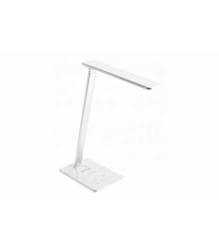 Lampka biurkowa Tritton,6W,340lm,AC220-240V,4-CCT, Wireless Charging,USB,PF 0,5, RA 80,Biała GTV LB-TRIT6W-00-DEC