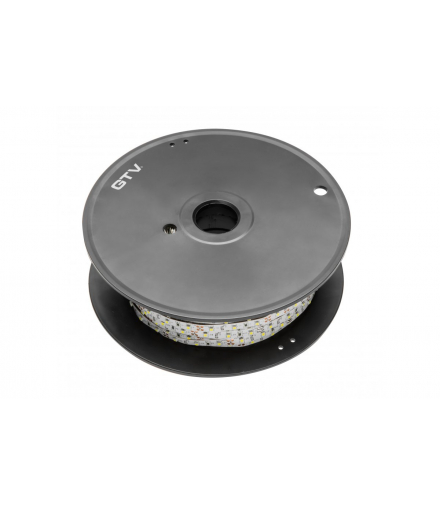 Taśma Flash 3528, 600 LED neutralny biały, 48W/5m bez żelu 8mm, Rolka 50m, 12V GTV LD-3528-600-20-NE4-50